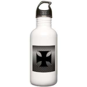  Stainless Water Bottle 1.0L Iron Maltese Cross Plate 