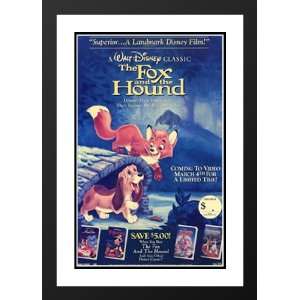  The Fox and the Hound 20x26 Framed and Double Matted Movie 