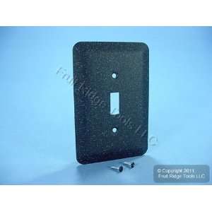  Leviton JUMBO Black Granite Switch Cover Oversize Toggle Wall Plate 