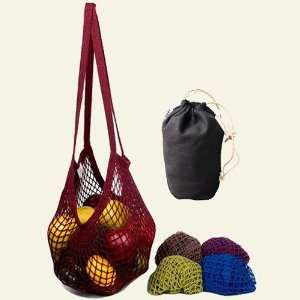 ECOBAGS® Jewel Tone Organic Cotton String Shopping Bag Set with Hemp 