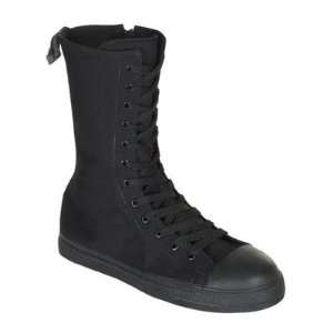 Demonia TYR201ST/B Mens Tyrant 201ST Boots in Black Canvas Baby