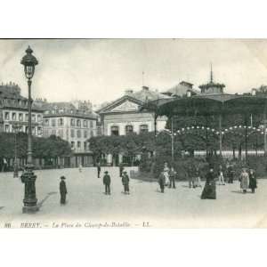  La Place du Champ de Bataille, Brest Vintage Repro Poster 
