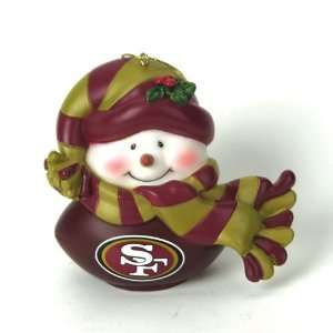  2 NFL San Francisco 49ers Musical Light up Snowman 