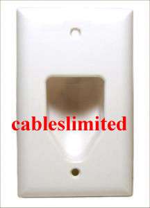 2x Wall Plates to Hide LCD HDMI Cable Speaker Wire  