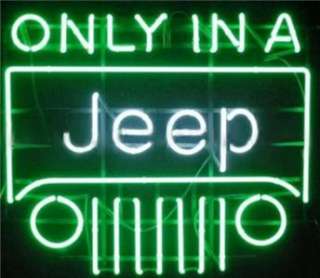 D144 only in a jeep BEER BAR NEON LIGHT SIGN  