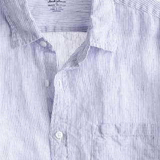 Irish linen shirt in thin stripe   linen shirts   Mens shirts   J 