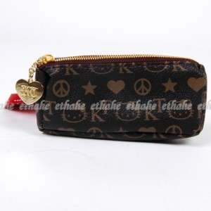 Hello Kitty Faux Leather Coin Purse Wallet Black IEAD  