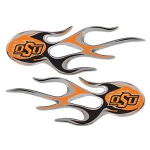   Sports Team Chrome Micro Flame Decal Sticker Car Truck Motorcycle Set