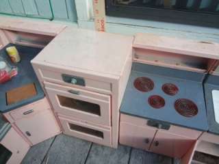 Very Rare Vintage GE Replica Little Miss Structo Kitchen Set  