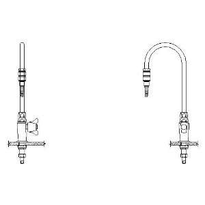   W6601 9 Single Handle Deck Mount Water Faucet