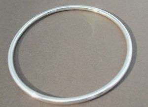 Sterling Silver 925 High Polish Sleek Bangle Bracelet  