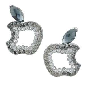  Apple March Birthstone Leaf Earrings Re Stud Pugster 