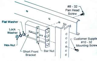 Mounting Kit Screw Washer Nut rackmount drawer & more  
