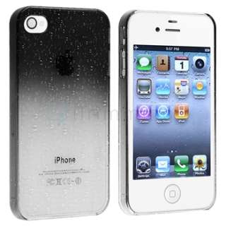 Clear Smoke Water Dorps Ultra Thin Hard Crystal Case Cover for iPhone 
