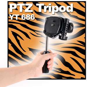 YT 686 Professional Camera damping ballhead PTZ Tripod + quick release 