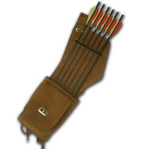 TRADITIONAL LEATHER SIDE/HIP ARROW QUIVER AQ142 L/H  