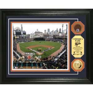  Comerica Park Gold & Infield Dirt Coin Photo Mint Sports 