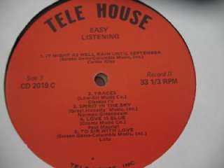 Easy Listening 33 RPM Vinyl Record 4 Albums Tele House  