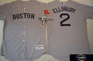 Red Sox JACOB ELLSBURY AUTHENTIC Game GRAY Jersey 48  