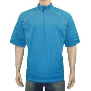   Golf mens ClimaProof Storm 1/4 Zip Short Sleeve Jacket Blue Size 2XL