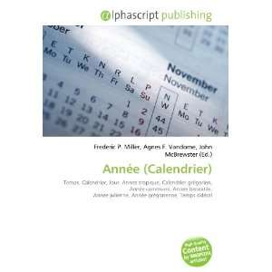 Année (Calendrier) (French Edition) (9786133839434 