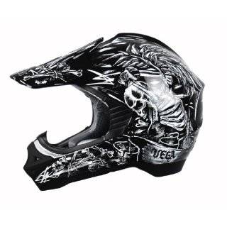 Vega Viper Silver X Large Off Road Helmet with Steel SkullNBonz 