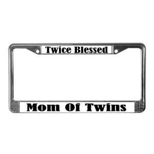  Cute Mom Of Twins Twins License Plate Frame by  