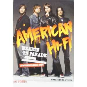  American Hi Fi Tour Blank Original Poster 2005