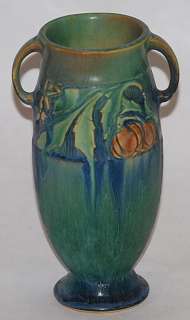 Roseville Pottery Baneda Green Vase 588 6  