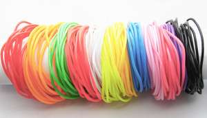 12 Rubber Gummy Bands Bracelets Gummies Choose Colour  