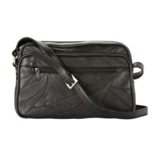Jaclyn Smith Patched Leather Camera Bag