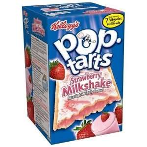 Kelloggs Pop Tarts Strawberry Milkshake, 8 Count Box (Pack of 6)
