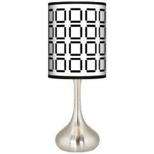  Open Grid Giclee Kiss Table Lamp