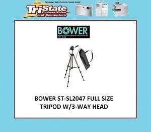 Bower STSL2047 Complete Full Size Camera Tripod NEW  
