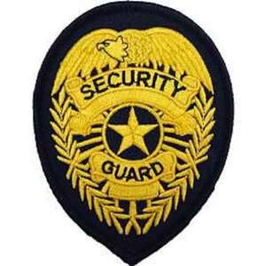  Security Guard Shield Patch Black & Yellow 3 3/4 Patio 
