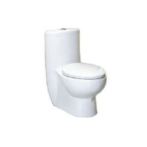   Dual Siphonic Flush One Piece Elongated Bowl Toilet