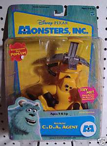 Disney Pixar Monsters Inc C.D.A. Agent Action Figure  