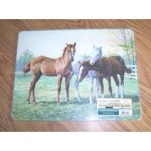   Cutting Board/Trivet   Yearlings Horses   11 1/2 X 15