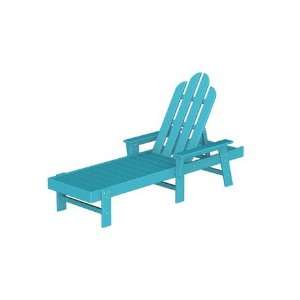   Plastic Long Island Chaise Lounge Aruba Finish Patio, Lawn & Garden