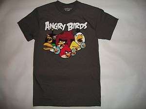 ANGRY BIRDS, VINTAGE RETRO T SHIRT IN MENS SIZES S,M,L,XL,XXL, NEW 