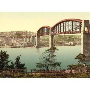  Vintage Travel Poster   Saltash Bridge Plymouth England 24 