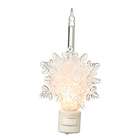 midwest 5 glittered snowflake bubble christmas night light