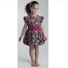 Tutu Moi Black Multicolored Flower Bria Bubble Toddler Girls Dress 4T