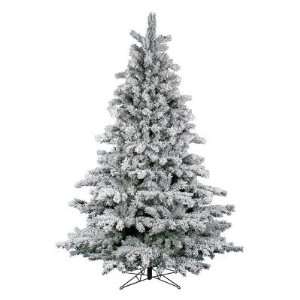    Vickerman Flocked Aspen Unlit Christmas Tree