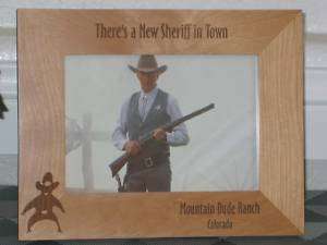 Sheriff Picture Frame   Personalized Engraved Gift  
