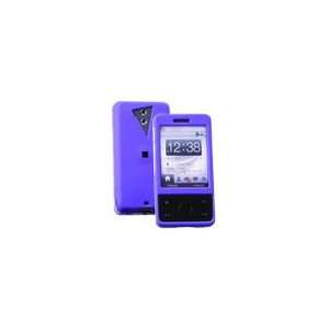 Htc Touch Pro (CDMA) Fuze (GSM) Purple Rubber Cell Phone Snap on Cover 