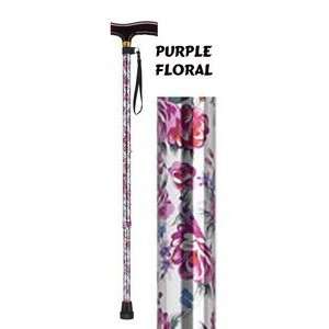  T or Derby Cane in Purple Floral Design Health & Personal 