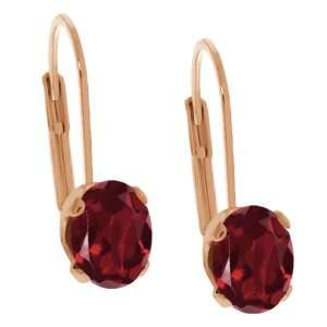  2.80 Ct Oval Red Rhodolite Garnet Gold Plated 4 prong 