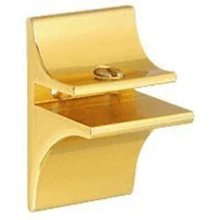 Laurence CRL Gold Anodized Aluminum Display Glass Shelf Bracket 