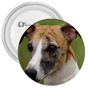 Whippet Puppy Dog 2 3in Button E0649 